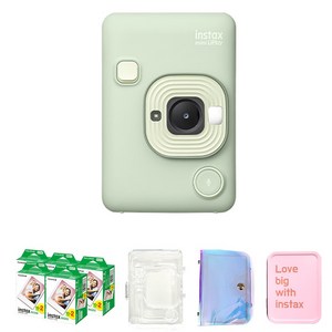 인스탁스 미니 리플레이 말차그린 C타입 + 미니필름 100p + 투명케이스 + 홀로그램앨범 + 틴케이스 세트