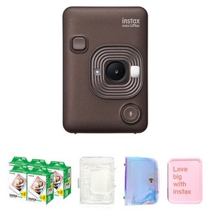 인스탁스 미니 리플레이 딥브론즈 C타입 + 미니필름 100p + 투명케이스 + 홀로그램앨범 + 틴케이스 세트