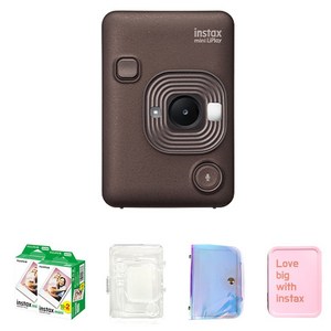 인스탁스 미니 리플레이 즉석카메라 딥브론즈 C타입 + 미니필름 40p + 투명케이스 + 홀로그램앨범 + 틴케이스 세트