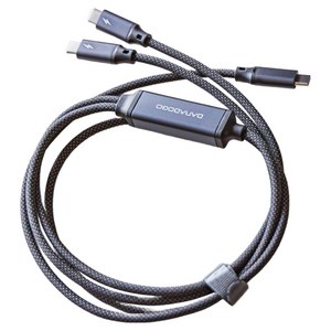 바라보고 5A 고속충전 2in1 C-C 듀얼 100W 초고속 PD 충전 케이블