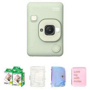 인스탁스 미니 리플레이 말차그린 C타입 + 미니필름 60p + 투명케이스 + 홀로그램 앨범 랜덤발송 + 틴케이스 랜덤발송 세트