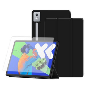 칸탐 가죽 커버 케이스 + 강화유리 세트