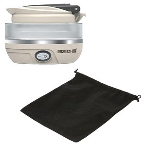 키친아트 전기주전자 프리미오 포터블 폴딩포트 0.6 + 부직포 파우치 세트