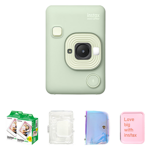 인스탁스 미니 리플레이 C타입 + 미니필름 40p + 투명케이스 + 홀로그램 앨범 랜덤발송 + 틴케이스 랜덤발송 세트