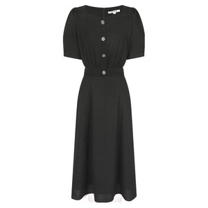 나이스클랍 퍼프 플레어 원피스