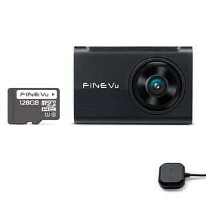 파인뷰 전후방 FHD HD 2채널 블랙박스 X6 POWER, 128GB, 본품 + GPS 안...