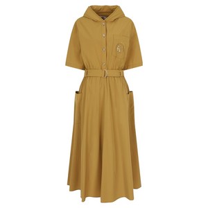 나이스클랍 후디 반팔 벨트 원피스