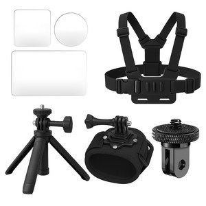 스페이스쉴드 DJI 오즈모 액션 5 프로 호환 액션캠 셀프 촬영 브이로그 마운트 삼각대 악세서리 5종 세트