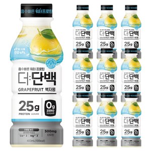 더단백 워터 프로틴 백자몽, 400ml, 10개