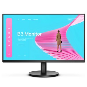 알파스캔 FHD AOC 보더리스 USB C PD 65 IPS 100 무결점 모니터