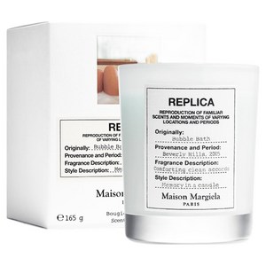 메종마르지엘라 바스 캔들, 165g, 비누 거품 어코드, 로즈 슈퍼 에센스, 코코넛 밀크 어코드, 1개