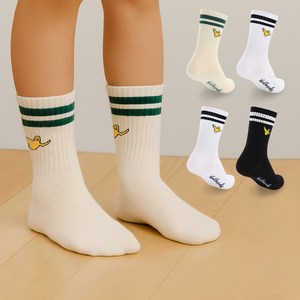 마크곤잘레스키즈 아동용 스타일업 중목 양말 mk-04 아소트 4켤레