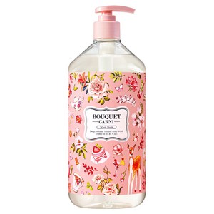 부케가르니 딥 퍼퓸 볼륨 바디워시 화이트머스크, 1L, 1개