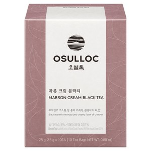 오설록 마롱 크림 블랙티 피라미드 티백, 2.5g, 10개입, 1개