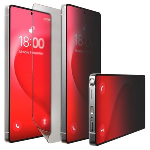 아이몰 갤럭시 지문방지 전방향 360도 사생활 보호 풀커버 TPU 액정보호필름 세트