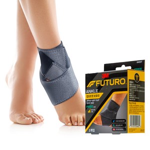 3M 후투로 컴포트핏 스포츠 발목 보호대, FREE(240~3..., 회색, 1개