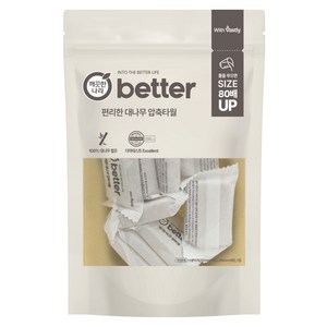 깨끗한나라 better 편리한 대나무 압축타월, 10개입, 1개