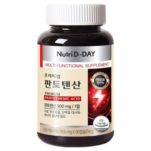 뉴트리디데이 프리미엄 판토텐산 54g, 90정, 1개