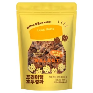 그린너트 바삭바삭 달콤한 프리미엄 호두정과, 120g, 1개