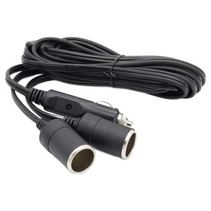 컴스 차량용 Y형 2분배 케이블 시가잭