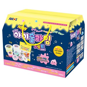 아모스 아동용 야광슬라임 7종 선물세트 800g