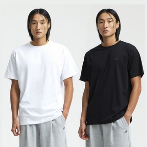 뉴발란스 남녀공용 UNI 냉감 로고 반팔 티셔츠 2종 세트 NBNEFB9003