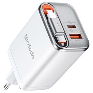 맥도도 GaN 67W C타입 케이블 일체형 초고속 2포트 멀티충전기 CH-6451