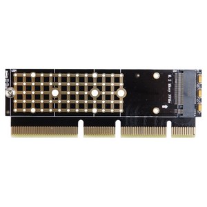 컴스 PCI Express 변환 카드 써멀패드 PC 브라켓 컨버터 M.2 NVME SSD KEY M to PCI-E 16x