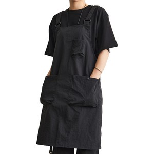 다퍼남 오버사이즈 핏 멜빵 앞치마