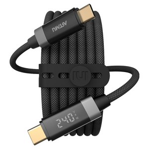 아트뮤 C타입-C 100W 240W 5A PD LED 디스플레이 고속충전 케이블