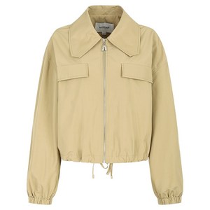 나이스클랍 여성용 드로우스트링 크롭 점퍼 N242MWU307