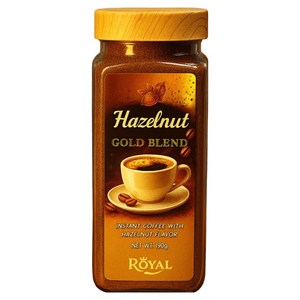 로얄 헤이즐넛 골드 블렌드 인스턴트 커피, 190g, 1개