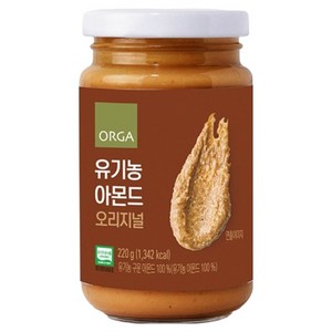 올가홀푸드 유기농 아몬드 오리지널 넛스프레드, 220g, 1개