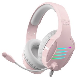 아이리버 노이즈 캔슬링 마이크 레인보우 LED USB 게이밍 헤드셋