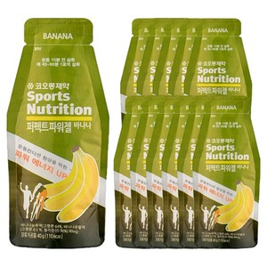 코오롱제약 스포츠뉴트리션 퍼펙트파워젤 바나나, 40g, 12개