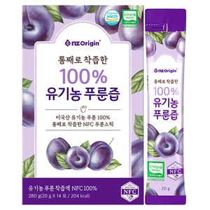 엔젯오리진 통째로 착즙한 유기농 푸룬즙 14p, 280g, 1개