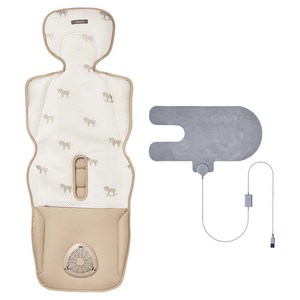 다이치 에어포켓4 영유아 쿨&웜 양면 유모차 라이너 + 온열시트, 리틀포니, 1세트