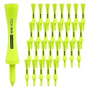 테크스킨 스탠다드 대나무 골프티, 네온그린, 45mm, 50개