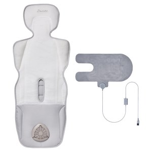 다이치 에어포켓4 영유아 쿨&웜 양면 유모차 라이너 + 온열시트, 미스티화이트, 1세트