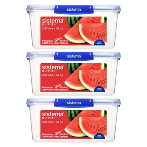 Sistema 시스테마 Klip It+ 모듈러 사각 식품 보관 밀폐용기