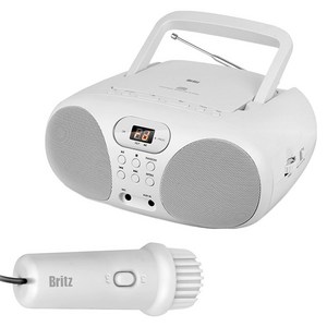 브리츠 포터블 라디오 앤 CD 플레이어 + 미니 마이크 세트