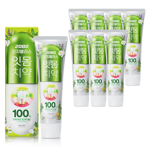 2080 진지발리스 브레스케어 구취치약, 130g, 8개