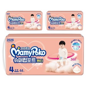 마미포코 슈퍼컴포트 팬티형 기저귀 남아용, 4단계, 132매