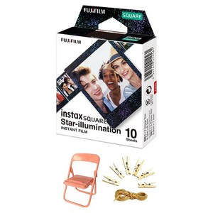 인스탁스 스퀘어 필름 스타 일루미네이션 10p + 포토라인 + 포토체어 세트