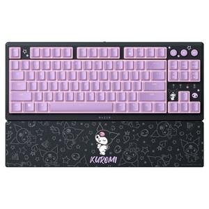 레이저 Ornata V3 TKL 쿠로미 에디션 로우 프로파일 RGB 메카 멤브레인 텐키리스 키보드