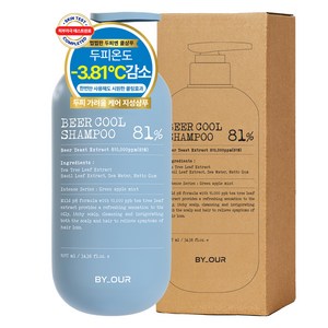 바이아우어 티트리 스칼프 쿨링 탈모 샴푸 그린 애플 민트, 1.017L, 1개