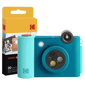 코닥 스마일플러스 포토 프린터 블루 + 인화지 20p 세트