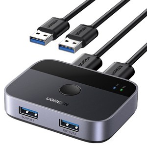 유그린 USB 3.0 2대2 스위치 선택기 CM757