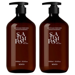 센토 데일리 퍼퓸드 리페어 너리싱 샴푸 화이트머스크향, 1L, 2개