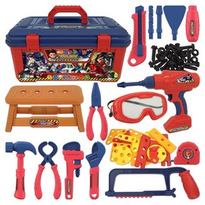 헬로카봇 공구박스 전동드릴 + 공구키트, 혼합색상, 1세트